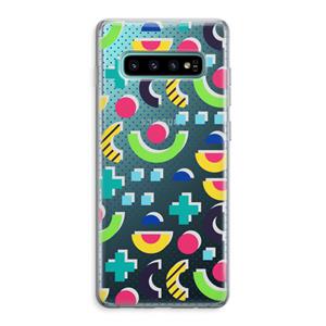 CaseCompany 8-bit N°1: Samsung Galaxy S10 Plus Transparant Hoesje