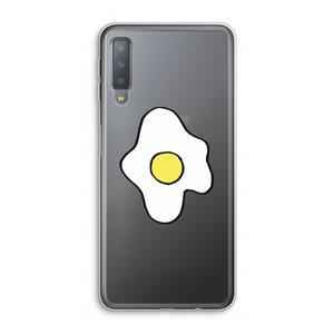 CaseCompany Spiegelei: Samsung Galaxy A7 (2018) Transparant Hoesje