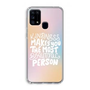 CaseCompany The prettiest: Samsung Galaxy M31 Transparant Hoesje