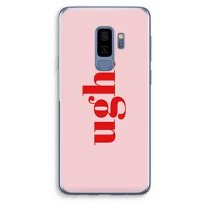 CaseCompany Ugh: Samsung Galaxy S9 Plus Transparant Hoesje