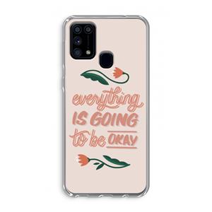 CaseCompany Optimistic flower girl: Samsung Galaxy M31 Transparant Hoesje