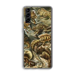 CaseCompany Haeckel Lacertilia: Samsung Galaxy S21 Plus Transparant Hoesje