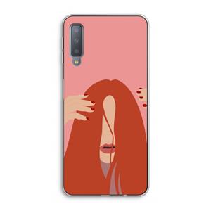 CaseCompany Woke up like this: Samsung Galaxy A7 (2018) Transparant Hoesje