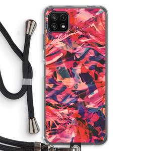 CaseCompany California: Samsung Galaxy A22 5G Transparant Hoesje met koord