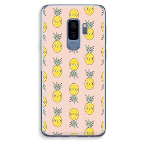 CaseCompany Ananas: Samsung Galaxy S9 Plus Transparant Hoesje