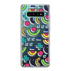 CaseCompany 8-bit N°6: Samsung Galaxy S10 Plus Transparant Hoesje