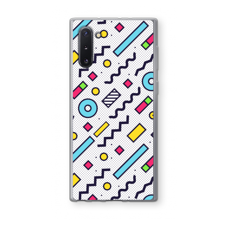 CaseCompany 8-bit N°8: Samsung Galaxy Note 10 Transparant Hoesje