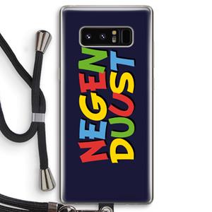 CaseCompany 90's One: Samsung Galaxy Note 8 Transparant Hoesje met koord