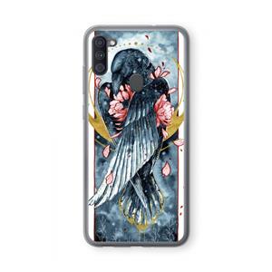 CaseCompany Golden Raven: Samsung Galaxy A11 Transparant Hoesje