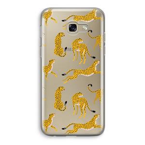 CaseCompany Luipaard: Samsung Galaxy A5 (2017) Transparant Hoesje