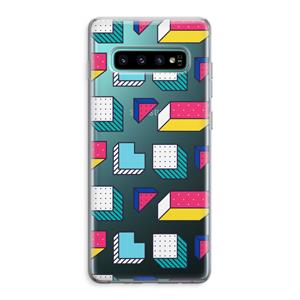 CaseCompany 8-bit N°7: Samsung Galaxy S10 Plus Transparant Hoesje