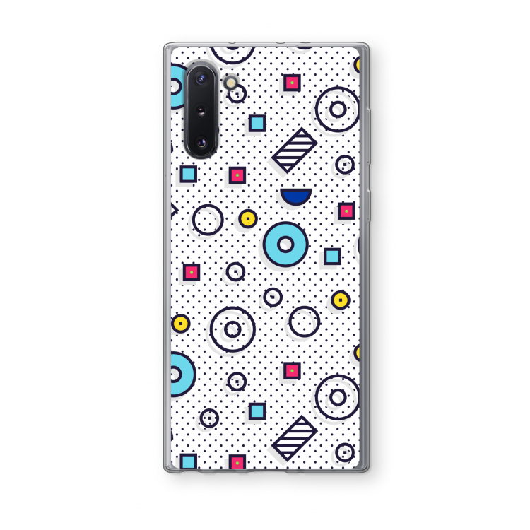 CaseCompany 8-bit N°9: Samsung Galaxy Note 10 Transparant Hoesje
