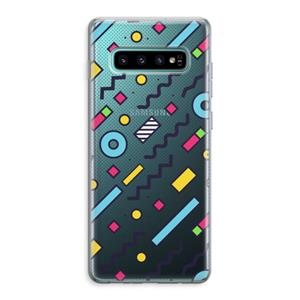 CaseCompany 8-bit N°8: Samsung Galaxy S10 Plus Transparant Hoesje