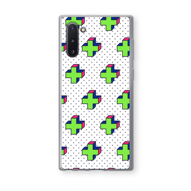 CaseCompany 8-bit N°10: Samsung Galaxy Note 10 Transparant Hoesje