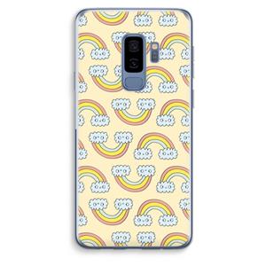 CaseCompany Regenboog: Samsung Galaxy S9 Plus Transparant Hoesje