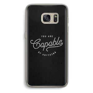 CaseCompany Capable: Samsung Galaxy S7 Transparant Hoesje