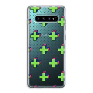 CaseCompany 8-bit N°10: Samsung Galaxy S10 Plus Transparant Hoesje