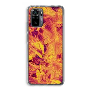 CaseCompany Eternal Fire: Xiaomi Redmi Note 10 Pro Transparant Hoesje