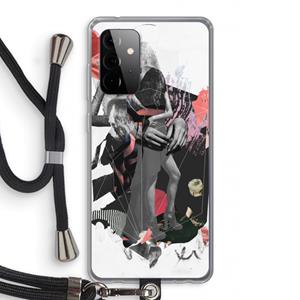 CaseCompany Dissimulation du réel: Samsung Galaxy A72 5G Transparant Hoesje met koord