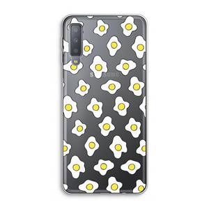 CaseCompany Spiegeleitjes: Samsung Galaxy A7 (2018) Transparant Hoesje