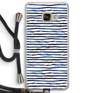 CaseCompany Verrassende lijnen: Samsung Galaxy A3 (2016) Transparant Hoesje met koord