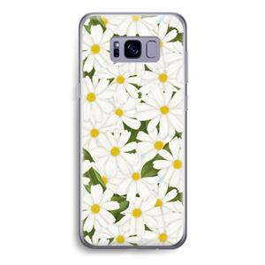 CaseCompany Summer Daisies: Samsung Galaxy S8 Transparant Hoesje