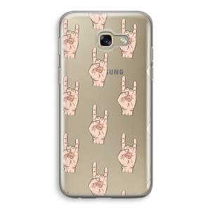 CaseCompany Rock: Samsung Galaxy A5 (2017) Transparant Hoesje