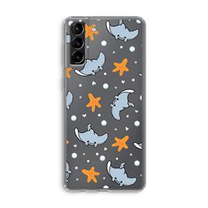 CaseCompany Manta: Samsung Galaxy S21 Plus Transparant Hoesje