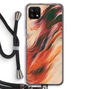 CaseCompany Forgotten Lands: Samsung Galaxy A22 5G Transparant Hoesje met koord