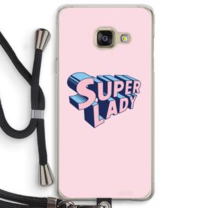 CaseCompany Superlady: Samsung Galaxy A3 (2016) Transparant Hoesje met koord