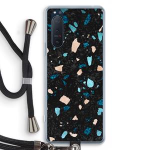 CaseCompany Terrazzo N°11: Sony Xperia 5 II Transparant Hoesje met koord