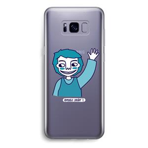 CaseCompany Zwaai: Samsung Galaxy S8 Transparant Hoesje
