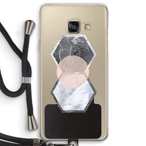 CaseCompany Creatieve toets: Samsung Galaxy A3 (2016) Transparant Hoesje met koord