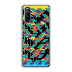 CaseCompany Skew Bee 1: Sony Xperia 10 III Transparant Hoesje