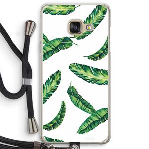 CaseCompany Lange bladeren: Samsung Galaxy A3 (2016) Transparant Hoesje met koord