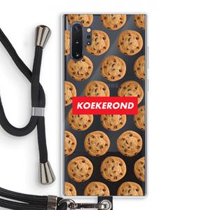 CaseCompany Koekerond: Samsung Galaxy Note 10 Plus Transparant Hoesje met koord