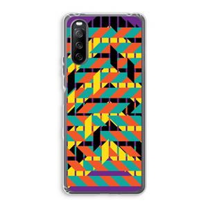 CaseCompany Skew Bee 2: Sony Xperia 10 III Transparant Hoesje