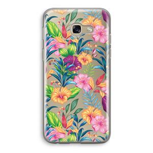 CaseCompany Tropisch 2: Samsung Galaxy A5 (2017) Transparant Hoesje