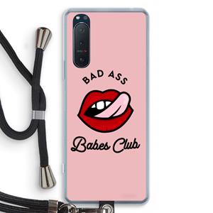 CaseCompany Badass Babes Club: Sony Xperia 5 II Transparant Hoesje met koord