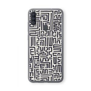 CaseCompany Moroccan Print: Samsung Galaxy A11 Transparant Hoesje
