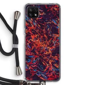 CaseCompany Lucifer: Samsung Galaxy A22 5G Transparant Hoesje met koord