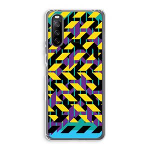 CaseCompany Skew Bee 3: Sony Xperia 10 III Transparant Hoesje
