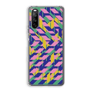 CaseCompany Skew Blush 1: Sony Xperia 10 III Transparant Hoesje