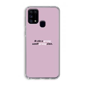 CaseCompany uzelf graag zien: Samsung Galaxy M31 Transparant Hoesje