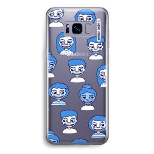 CaseCompany Gezichtjes: Samsung Galaxy S8 Transparant Hoesje