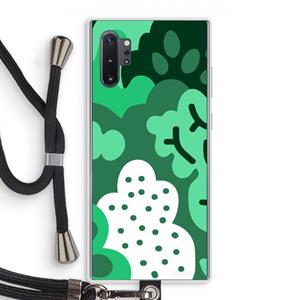 CaseCompany Bushes: Samsung Galaxy Note 10 Plus Transparant Hoesje met koord
