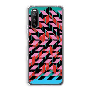 CaseCompany Skew Blush 2: Sony Xperia 10 III Transparant Hoesje