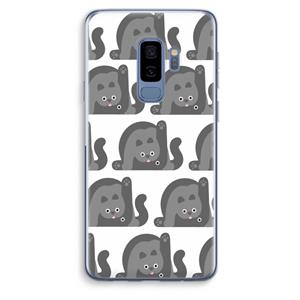 CaseCompany Cats: Samsung Galaxy S9 Plus Transparant Hoesje