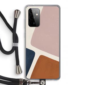 CaseCompany Geo #2: Samsung Galaxy A72 5G Transparant Hoesje met koord