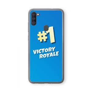 CaseCompany Victory Royale: Samsung Galaxy A11 Transparant Hoesje